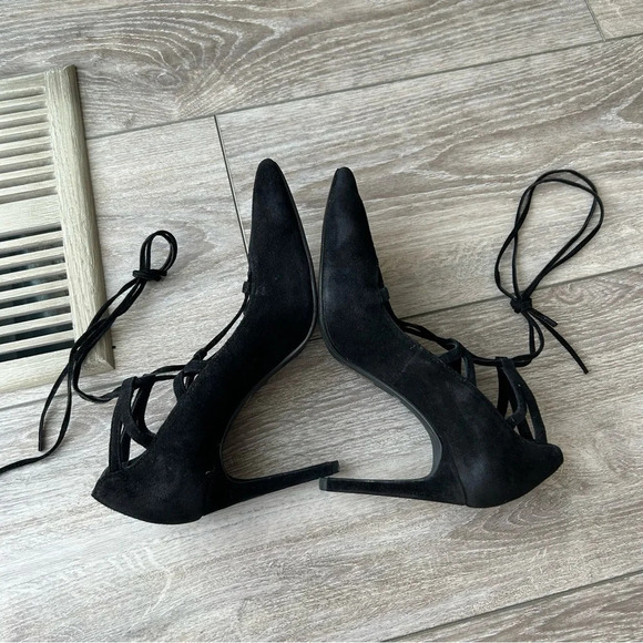 Jeffrey Campbell Brielle  Lace-Up Suede Pump - Picture 10 of 16